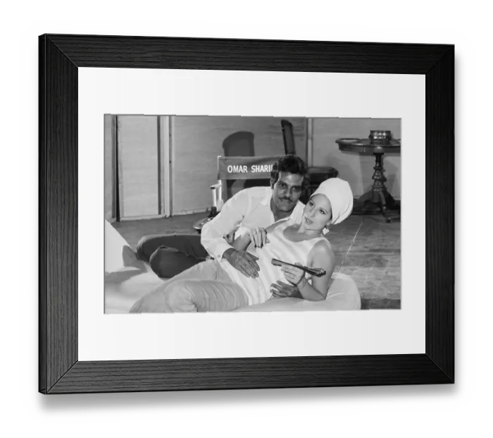 Framed Print : Sharif And Streisand Reherse Framed Print : Sharif And Streisand Reherse