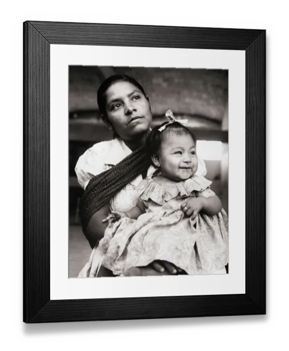 Framed Print : Mother and Daughter at Medical Clinic Framed Print : Mother and Daughter at Medical Clinic