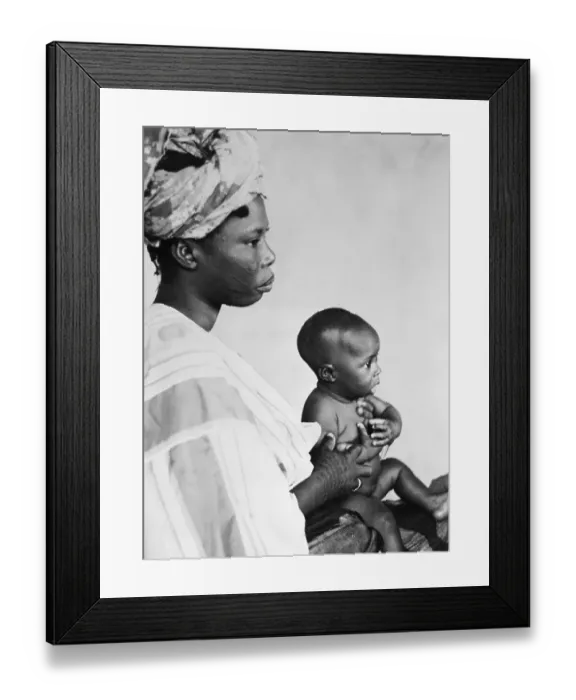 Framed Print : Mother Holding Infant Child Framed Print : Mother Holding Infant Child