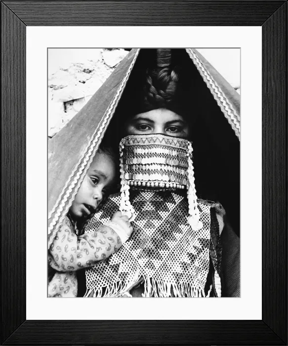Framed Print : Nomadic Woman in a Veil Framed Print : Nomadic Woman in a Veil