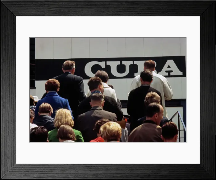 Framed Print : Queue At Cuban Pavilion, Expo 67 Framed Print : Queue At Cuban Pavilion, Expo 67
