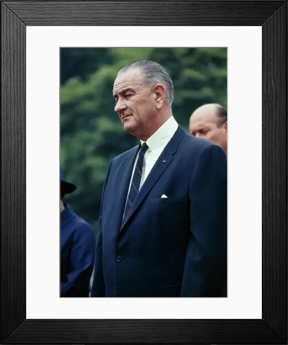 Framed Print : President Lyndon Johnson Framed Print : President Lyndon Johnson