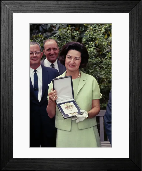 Framed Print : Lady Bird Johnson Framed Print : Lady Bird Johnson