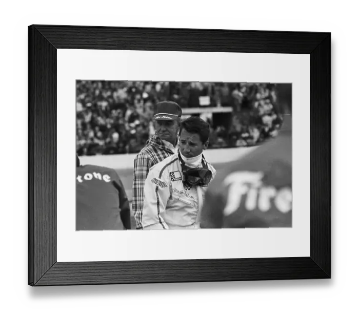 Framed Print : Mario Andretti Waiting to Resume Racing Framed Print : Mario Andretti Waiting to Resume Racing