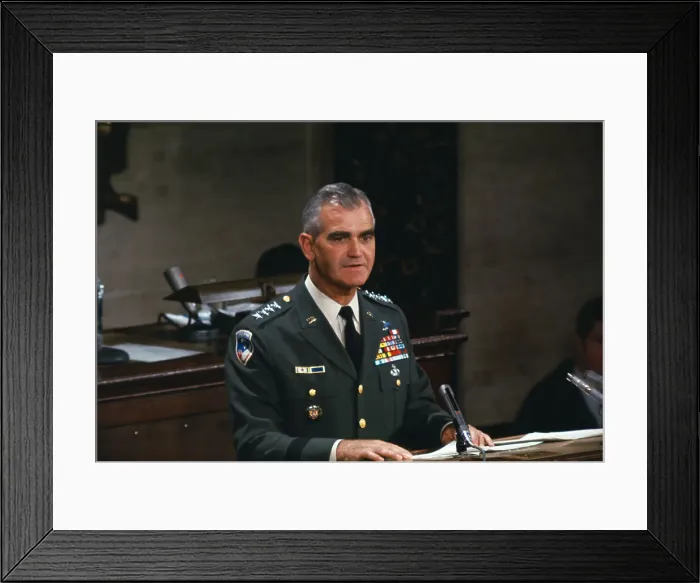 Framed Print : Portrait of General William Westmoreland Framed Print : Portrait of General William Westmoreland