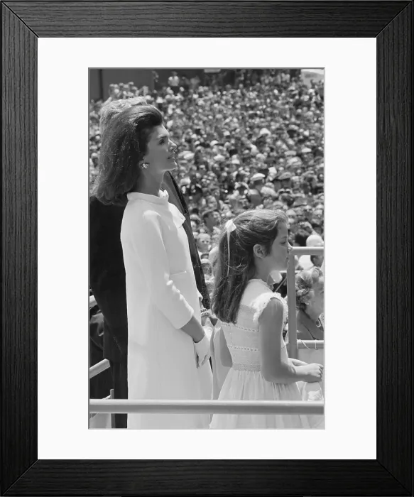 Framed Print : Jacqueline Kennedy And Daughter