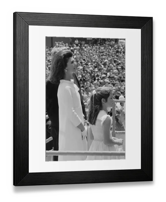 Framed Print : Mrs. Kennedy and Caroline Framed Print : Mrs. Kennedy and Caroline