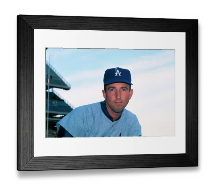 Framed Print : Portrait of Claude Osteen Framed Print : Portrait of Claude Osteen