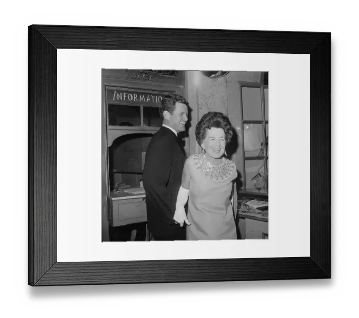 Framed Print : Portrait of Edward Kennedy and Mrs. Rose Kennedy Framed Print : Portrait of Edward Kennedy and Mrs. Rose Kennedy