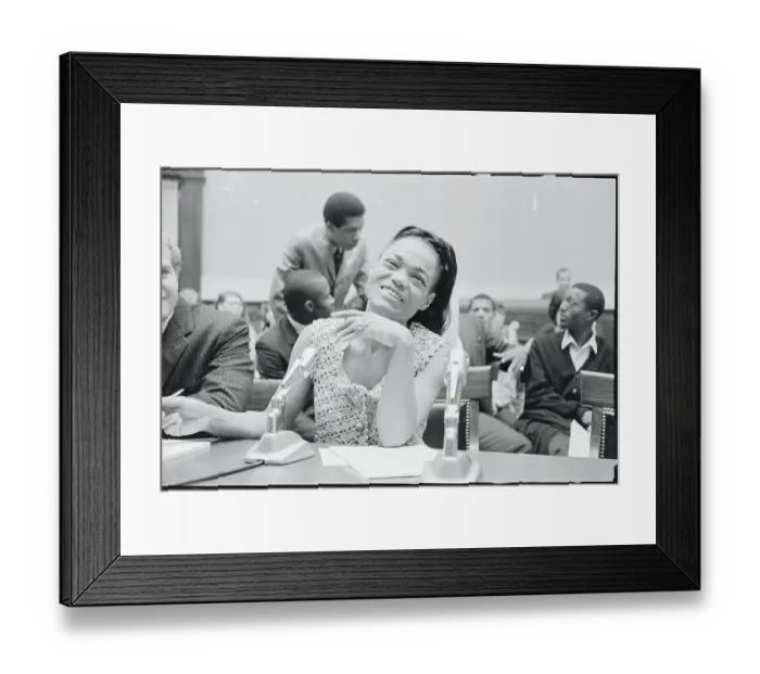 Framed Print : Portrait of Eartha Kitt Framed Print : Portrait of Eartha Kitt