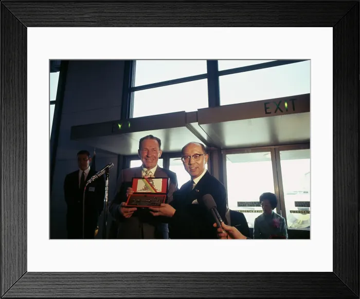 Framed Print : Sam Yorty And Yen Chia-Kan Framed Print : Sam Yorty And Yen Chia-Kan