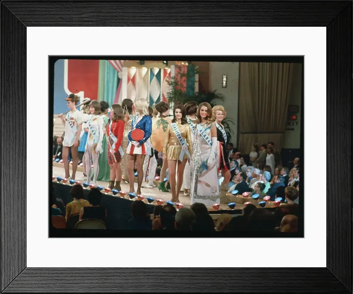 Framed Print : Sylvia Louise Hitchcock and Others During Miss USA Pageant Framed Print : Sylvia Louise Hitchcock and Others During Miss USA Pageant