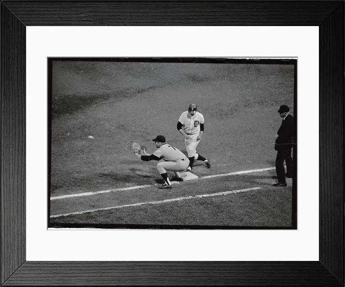 Framed Print : Mickey Mantle Playing First Base Framed Print : Mickey Mantle Playing First Base