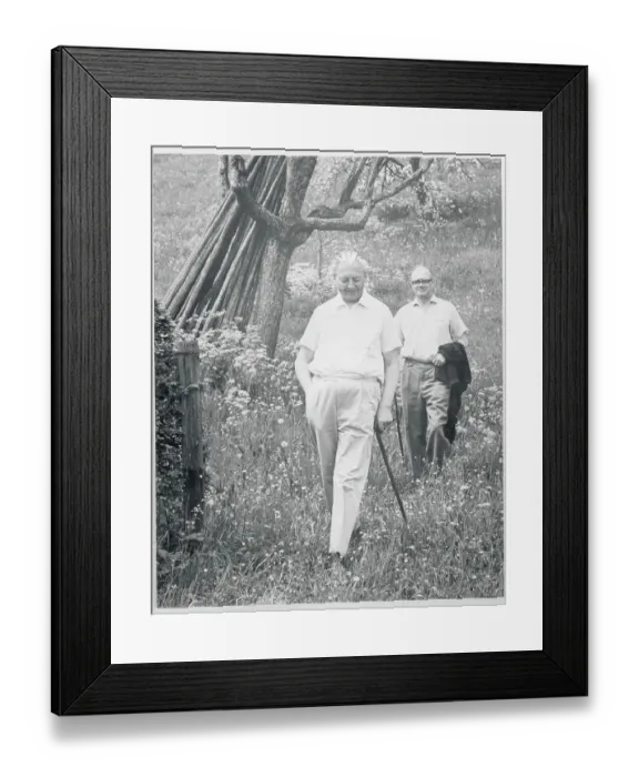 Framed Print : Kurt George Kiesinger on Outdoor Hike Framed Print : Kurt George Kiesinger on Outdoor Hike