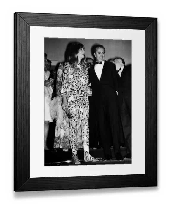 Framed Print : Vanessa Redgrave W / M. Antonioni At Party Framed Print : Vanessa Redgrave W / M. Antonioni At Party