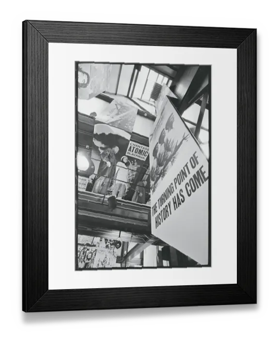 Framed Print : Hostess Helping a Visitor Through Pavilion Framed Print : Hostess Helping a Visitor Through Pavilion