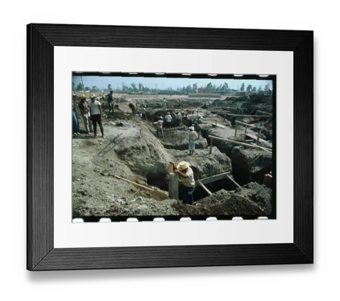 Framed Print : Workers at Construction Site for 1968 Olympics Framed Print : Workers at Construction Site for 1968 Olympics