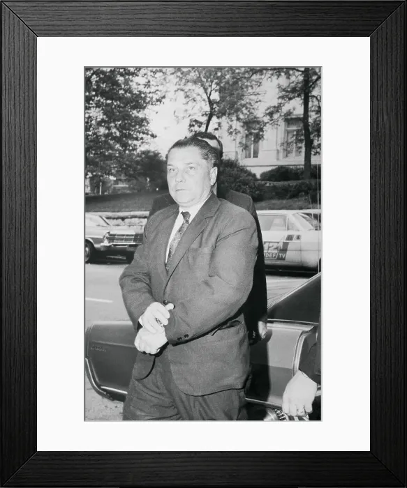 Framed Print : Jimmy Hoffa Being Escorted to Jail Framed Print : Jimmy Hoffa Being Escorted to Jail