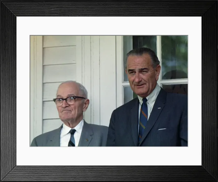 Framed Print : Harry Truman And Lyndon Johnson Framed Print : Harry Truman And Lyndon Johnson