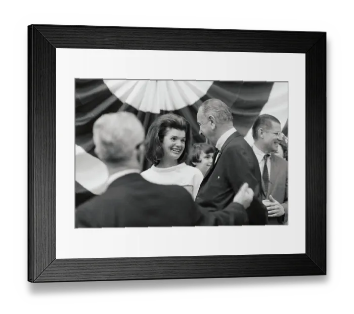 Framed Print : Jacqueline Kennedy and Lyndon Johnson at Church Services Framed Print : Jacqueline Kennedy and Lyndon Johnson at Church Services