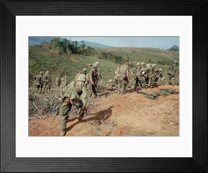 Framed Print : US Marines After Eleven Day Battle