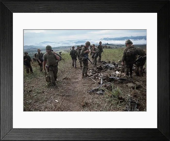 Framed Print : US Marines Retrieving Equipment Framed Print : US Marines Retrieving Equipment