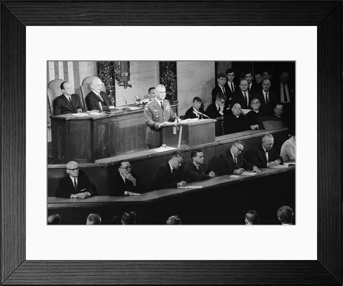 Framed Print : General William Westmoreland Speaking to Congress Framed Print : General William Westmoreland Speaking to Congress