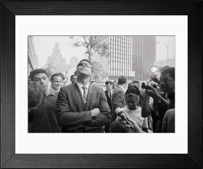 Framed Print : Muhammad Ali Looking Up at Sky Framed Print : Muhammad Ali Looking Up at Sky