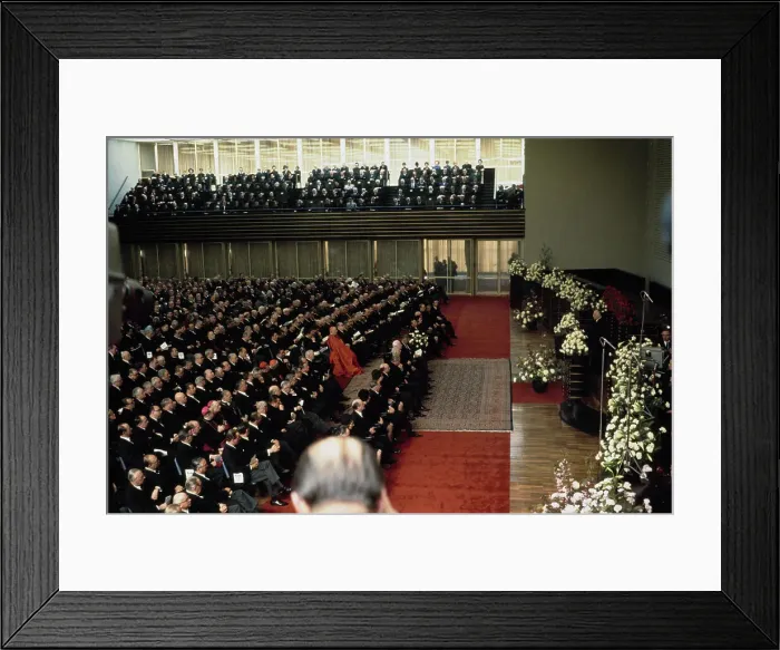 Framed Print : State Ceremony For Konrad Adenauer Framed Print : State Ceremony For Konrad Adenauer