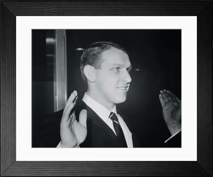 Framed Print : Portrait of James P. Hoffa Framed Print : Portrait of James P. Hoffa