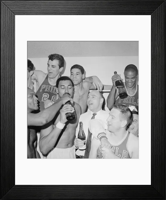 Framed Print : Wilt Chamberlain Drinking Champagne Framed Print : Wilt Chamberlain Drinking Champagne