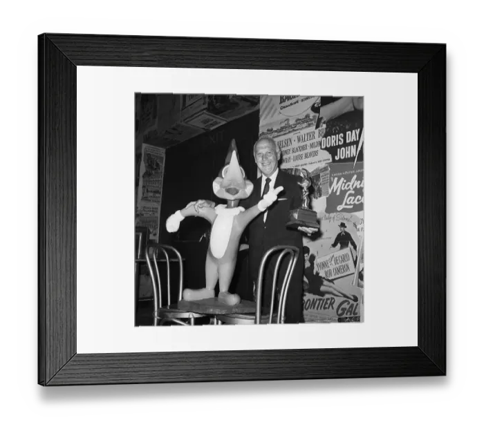 Framed Print : Walter Lantz And Woody Woodpecker Framed Print : Walter Lantz And Woody Woodpecker