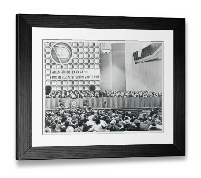 Framed Print : Congress of the East German Communist Party Framed Print : Congress of the East German Communist Party