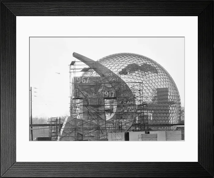 Framed Print : Soviet and American Expo Pavilions Framed Print : Soviet and American Expo Pavilions