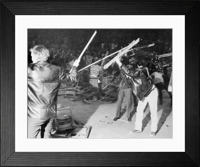 Framed Print : Rowdy Fans at a Rolling Stones Concert Framed Print : Rowdy Fans at a Rolling Stones Concert