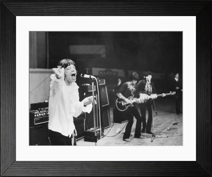 Framed Print : Rolling Stones Band Members Entertaining on Stage Framed Print : Rolling Stones Band Members Entertaining on Stage