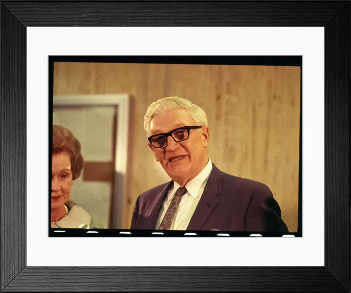 Framed Print : Herbert Paschen Speaking to Newsmen Framed Print : Herbert Paschen Speaking to Newsmen