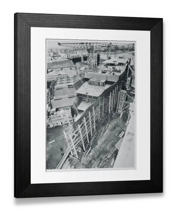 Framed Print : Construction of the Cunader Q.4 Framed Print : Construction of the Cunader Q.4