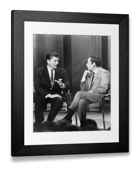 Framed Print : Ronald Reagan and Joey Bishop Framed Print : Ronald Reagan and Joey Bishop