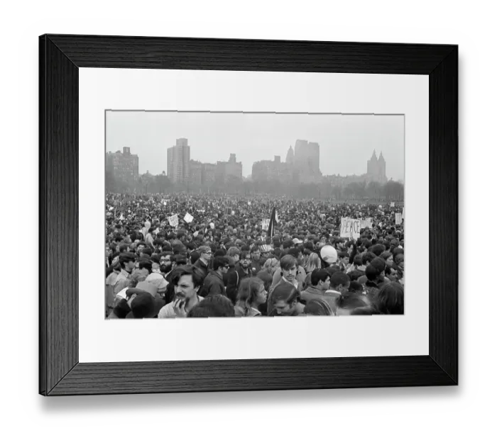 Framed Print : Crowds Gathered at Vietnam War Protest Rally Framed Print : Crowds Gathered at Vietnam War Protest Rally