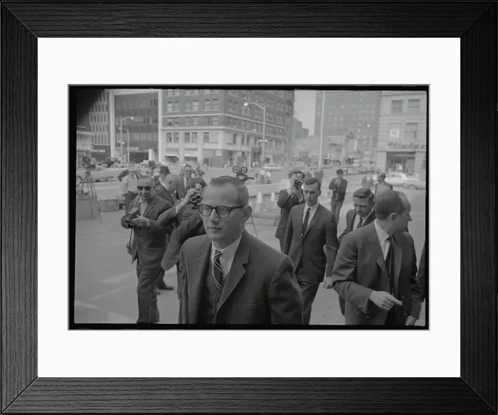 Framed Print : William Martin and George Murtaugh Entering Richard Speck Trial Framed Print : William Martin and George Murtaugh Entering Richard Speck Trial