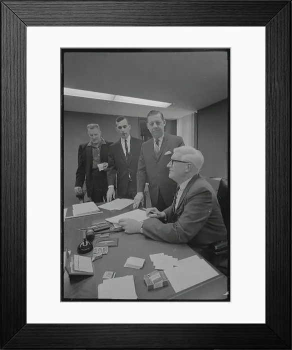 Framed Print : Judge Paschen and Attorneys for Richard Speck Case