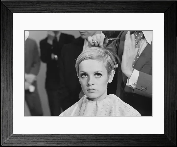 Framed Print : Cutting Twiggy's Hair Framed Print : Cutting Twiggy's Hair