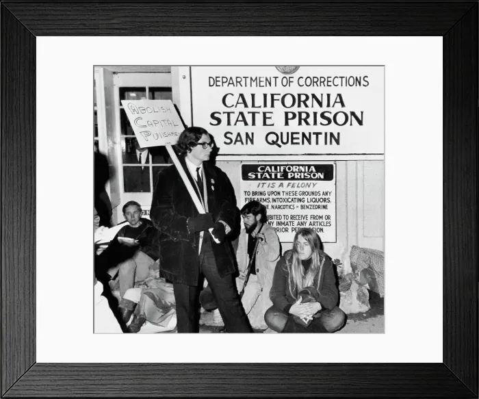 Framed Print : Protest Against Capital Punishment Framed Print : Protest Against Capital Punishment