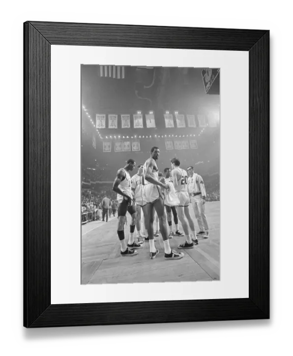 Framed Print : Boston Celtics Taking a Time-Out Framed Print : Boston Celtics Taking a Time-Out
