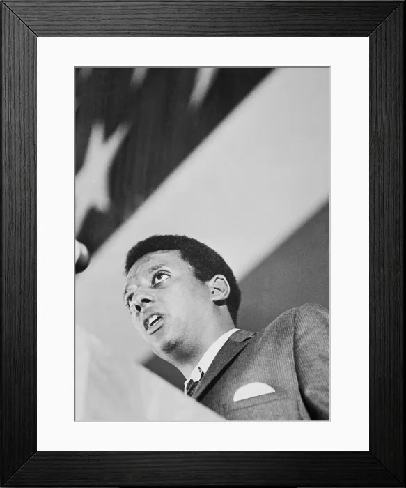 Framed Print : Civil Rights Activist Stokely Carmichael Framed Print : Civil Rights Activist Stokely Carmichael