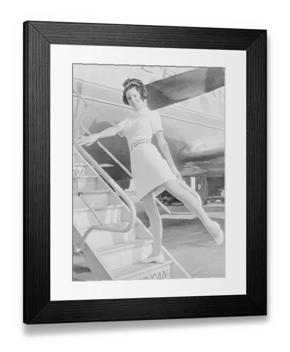 Framed Print : New Stewardess Uniform in 1967 Framed Print : New Stewardess Uniform in 1967