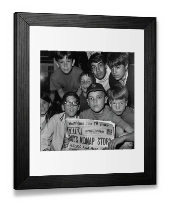 Framed Print : Kenneth Young With Newspaper Framed Print : Kenneth Young With Newspaper
