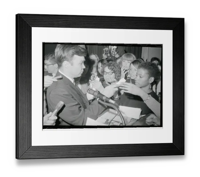 Framed Print : William Baird Speaking to Students Framed Print : William Baird Speaking to Students