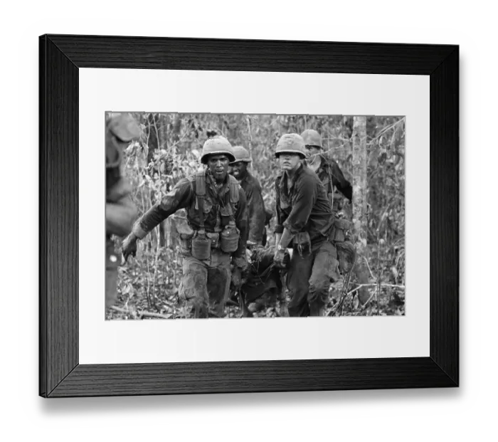 Framed Print : Carrying Wounded Comrade